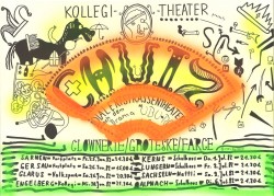 Plakat zur Dialekt-Ubu-Inszenierung am Kollegi Sarnen